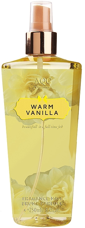 Парфумований міст для тіла - AQC Fragrances Warm Vanilla Body Mist — фото N1