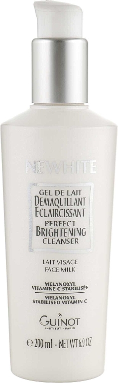 Освітлювальне молочко для зняття макіяжу - Guinot Newhite Perfect Brightening Cleanser — фото N1
