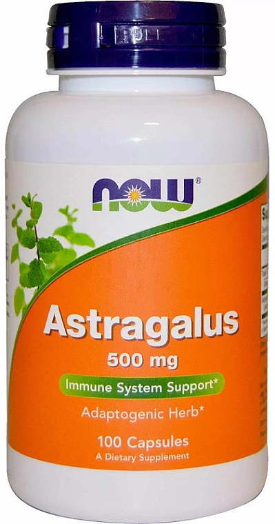 Харчова добавка "Астрагал", 500 мг - Now Foods Astragalus — фото N1