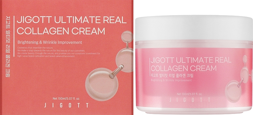 Зволожувальний крем для обличчя з колагеном - Jigott Ultimate Real Collagen Cream — фото N2