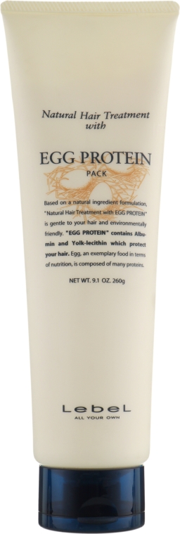 Питательная маска для поврежденных волос - Lebel Egg Protein Hair Mask — фото N3