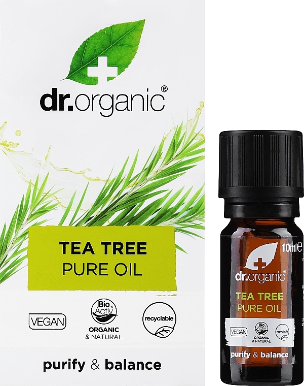 Масло чайного дерева - Dr. Organic Bioactive Organic Tea Tree Aceite Puro — фото N2