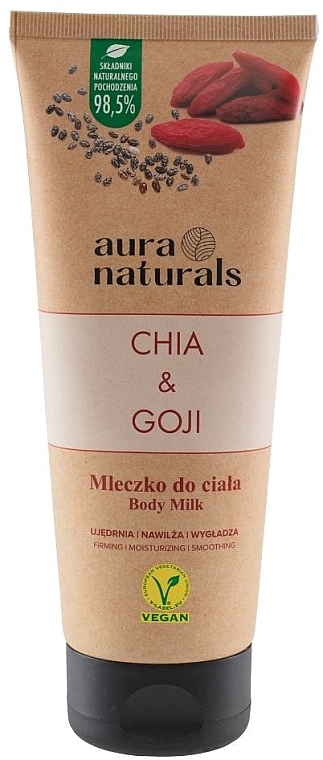 Молочко для тіла "Чіа й годжі" - Aura Naturals Chia & Goji Body Milk — фото N1