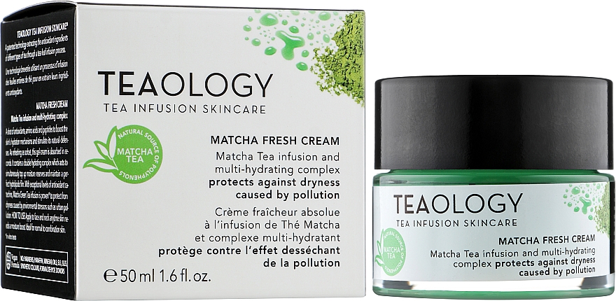 Освежающий крем для лица с матчей - Teaology Matcha Tea Matcha Fresh Cream — фото N4