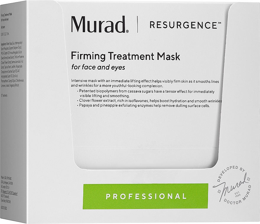 Укрепляющая лечебная маска для лица - Murad Resurgence Firming Treatment Mask — фото N2