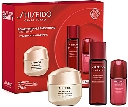 Парфумерія, косметика Набір - Shiseido Benefiance Power Wrinkle Smoothing (f/cream/30ml + essence/30ml + conc/10ml)