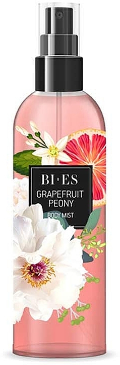 Парфумований спрей для тіла "Півонія та грейпфрут" - Bi-Es Peony & Grapefruit Body Mist — фото N1