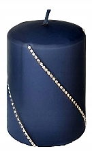 Декоративная свеча 7x10 см, синяя - Artman Bolero Mat — фото N1