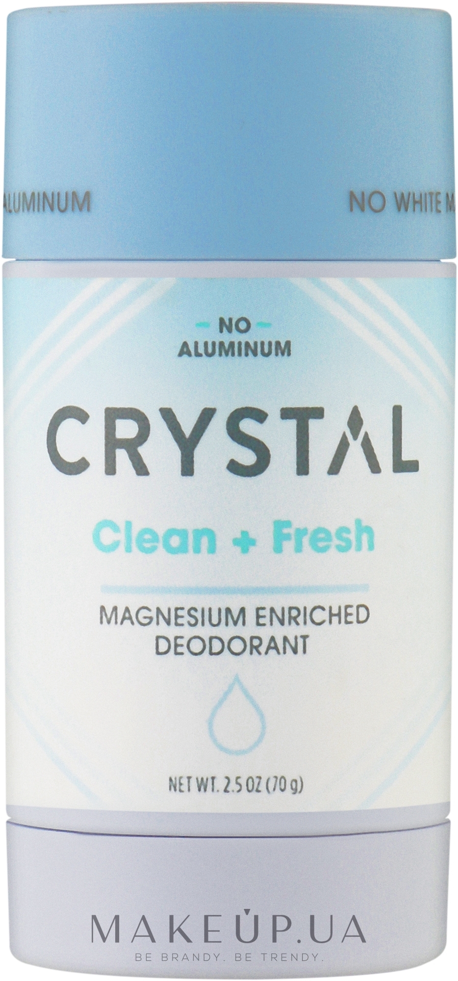 Мінеральний дезодорант-стік - Crystal Body No Aluminum Clean + Fresh — фото 70g