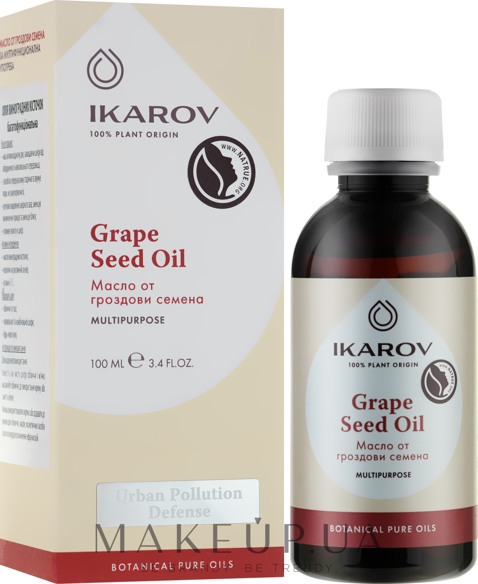 Органическое виноградное масло - Ikarov Grape Oil  — фото 100ml