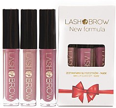 Духи, Парфюмерия, косметика Набор - Lash Brow Mini Lip Gloss Set Nude (lip/gloss/3x3ml)