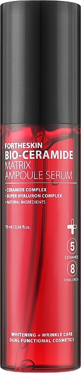 Сироватка для обличчя з керамідами - Fortheskin Bio Ceramide Matrix Ampoule Serum