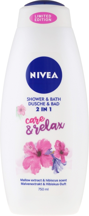 Гель для душа 2 в 1 - NIVEA Shower & Bath Care & Relax — фото N1