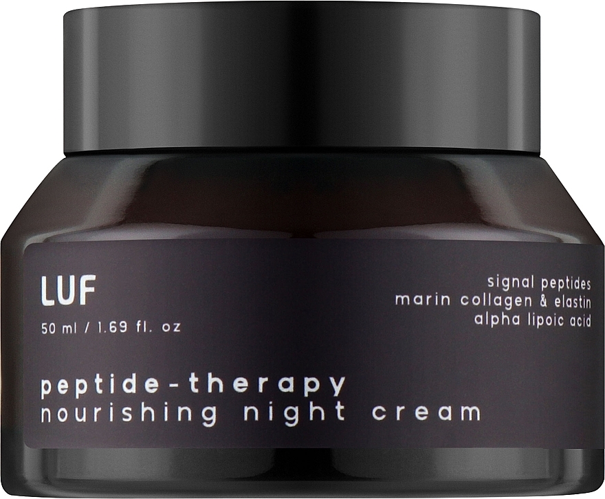 Ночной антивозрасной питательный крем с пептидами, морским коллагеном и альфа-липоевой кислотой - Luff Peptide-Therapy Nourishing Night Cream