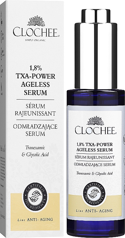 Антивікова сироватка для обличчя - Clochee Organic 1,8% Txa-Power Serum — фото N2