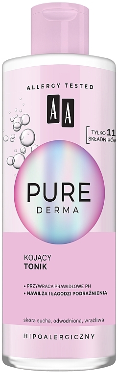 Заспокійливий тонік для обличчя - AA Pure Derma