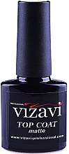 Матове фінішне покриття з липким шаром - Vizavi Professional Top Coat Matte — фото N1