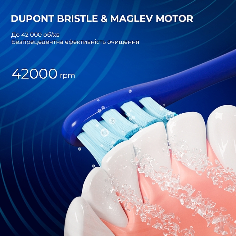 Розумна зубна щітка Oclean X Pro Blue - Oclean X Pro Navy Blue (OLED) (Global) — фото N8