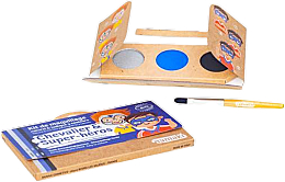 Набор для аквагрима для детей - Namaki Knight & Superhero 3-Color Face Painting Kit (f/paint/7,5g + brush/1pc + acc/2pcs) — фото N2
