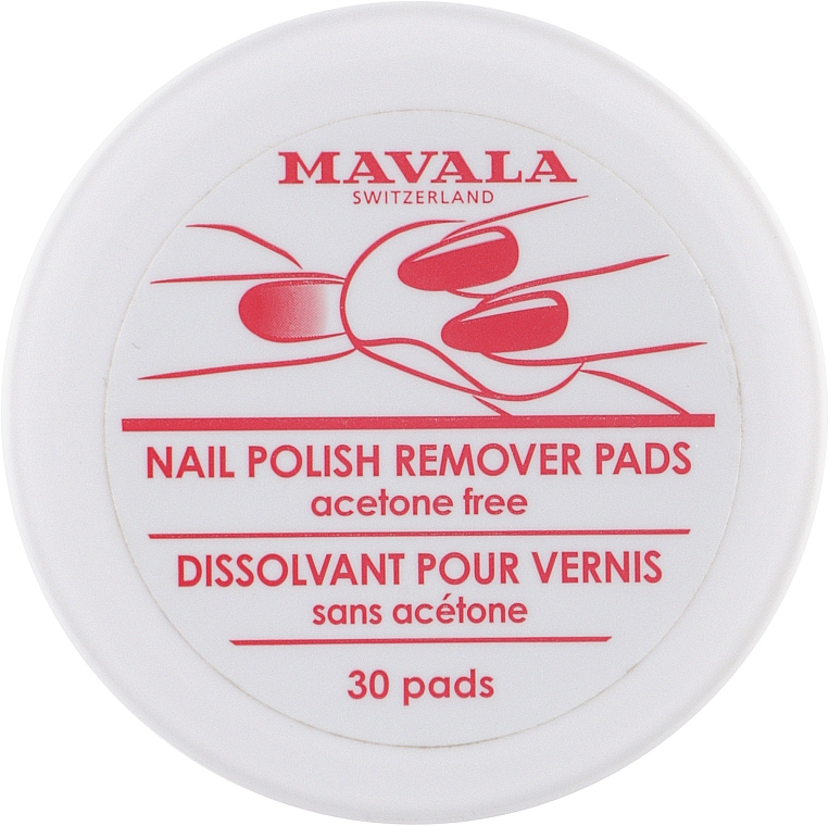 Серветки для зняття лаку - Mavala Nail Polish Remover Pads — фото N1