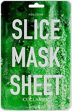 УЦЕНКА Маска-слайс для лица "Огурец" - Kocostar Slice Mask Sheet Cucumber * — фото N1