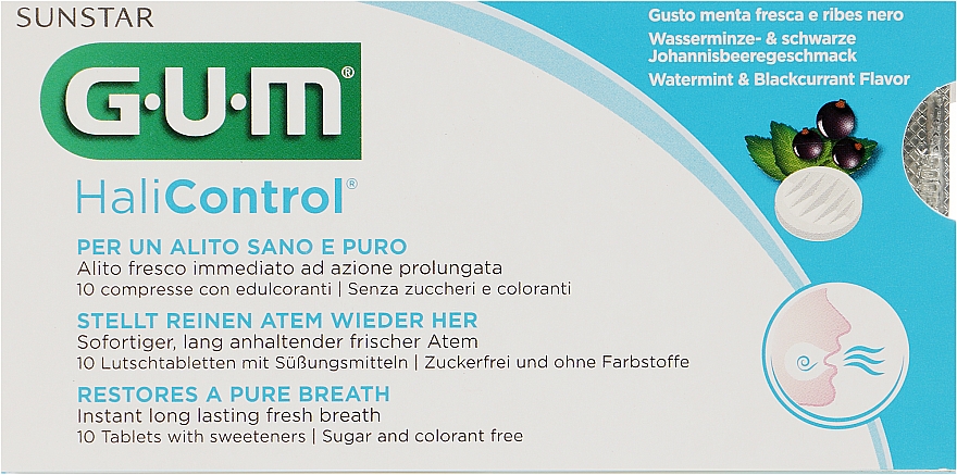 Засіб для гігієни порожнини рота та зубів - GUM Halicontrol Tablets — фото N1