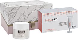 Парфумерія, косметика Набір "Повне зволоження і живлення" - Massada Total Moisturizer Set (f/cr/50ml + fusion/10x3ml + box)