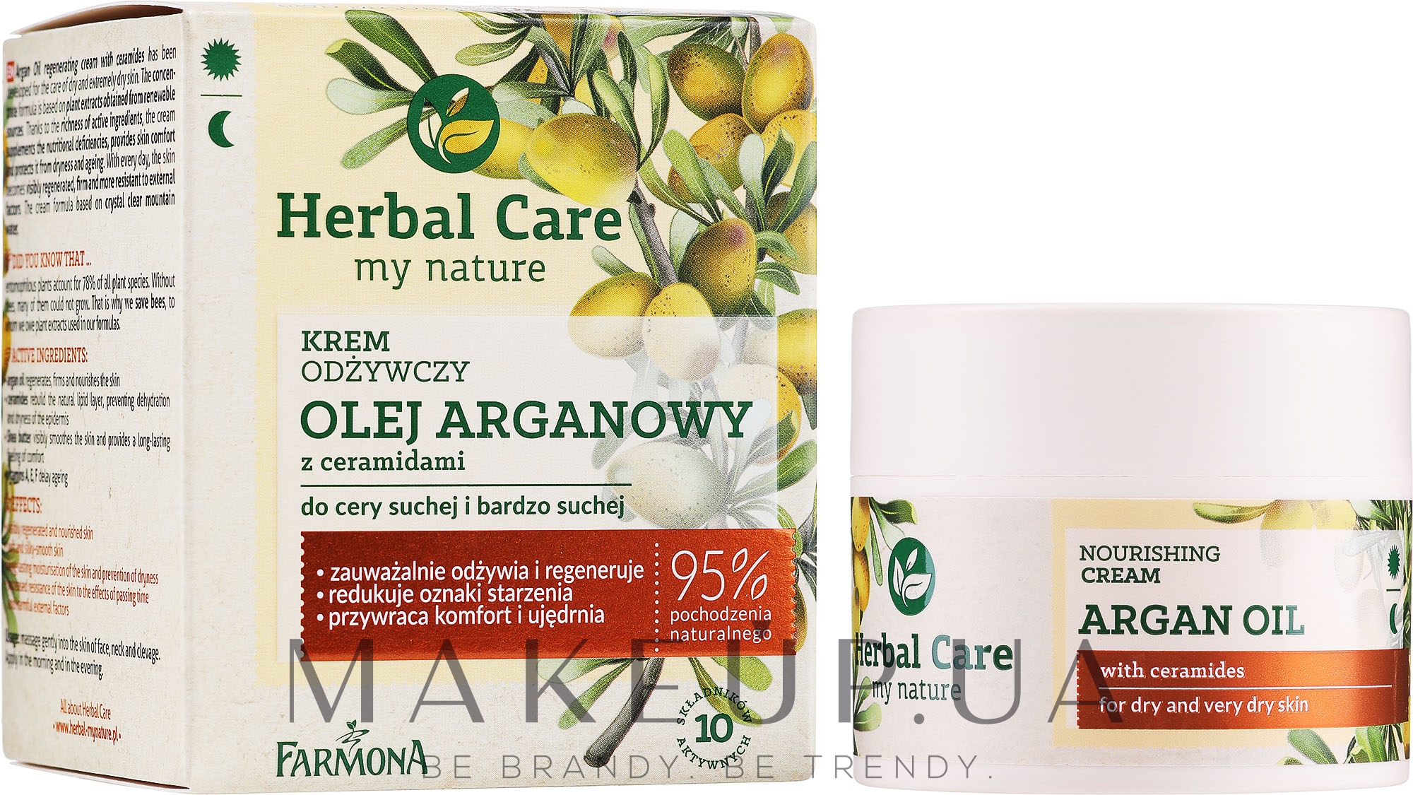 Farmona Herbal Care Regenerating Cream - Відновлювальний крем для обличчя "Арганова олія" — фото 50ml