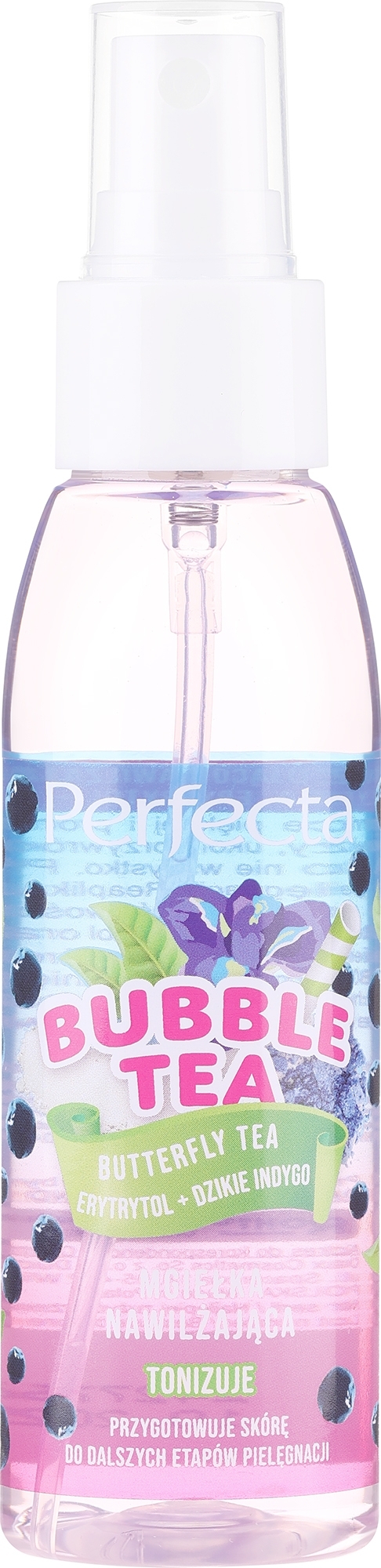 Зволожувальний і тонізувальний міст для обличчя - Perfecta Bubble Tea Butterfly Tea — фото 100ml