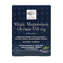 Парфумерія, косметика Харчова добавка "Магній гліцинат 550 мг" - New Nordic Magic Magnesium Glycinat 550 Mg