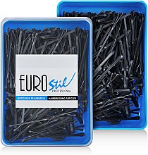 Невидимки для волосся, 50 мм, 300 шт., чорні - Eurostil — фото N1