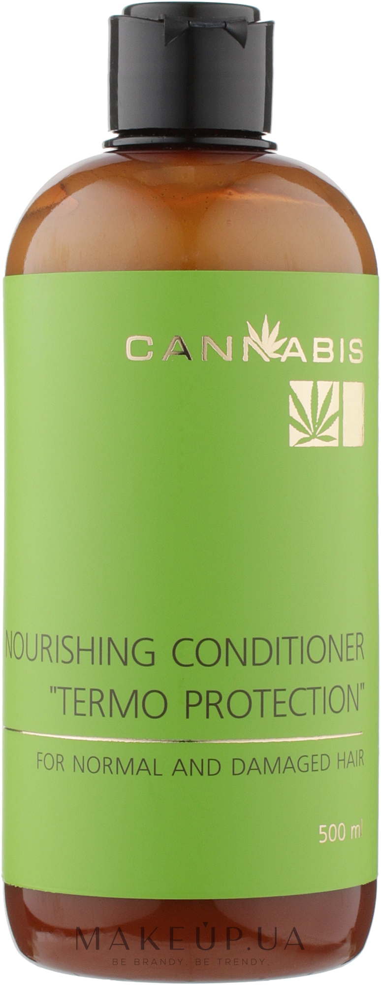 Живильний кондиціонер для волосся "Термозахист" - Cannabis Nourishing Conditioner "Termo Protection" For Normal And Damaged Hair — фото 500ml