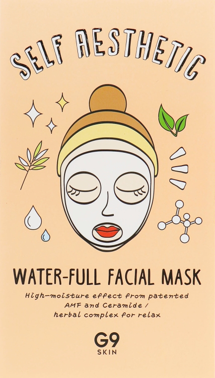 Зволожувальна маска для обличчя - G9Skin Self Aesthetic Water-full Facial Mask — фото N1