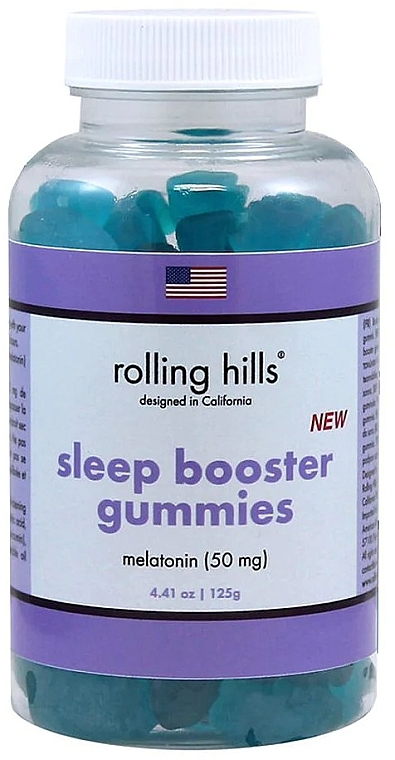 Пищевая добавка для улучшения сна с мелатонином - Rolling Hills Gummies Sleep Booster — фото N1