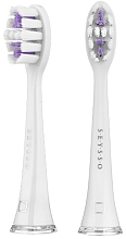 Парфумерія, косметика Змінні насадки для зубної щітки, 2 шт. - Seysso Carbon Daily Brush Heads White