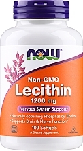 Капсулы "Лецитин" 1200 mg - Now Foods Non-GMO Lecithin — фото N1