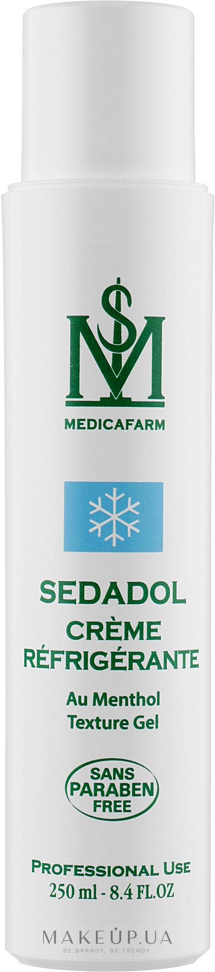 Крем для масажу з охолоджувальним ефектом - Medicafarm Sedadol Creme Refrigerante Au Menthol — фото 250ml
