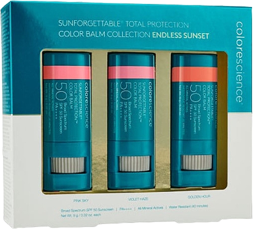 Набор бальзамов для губ/румян - Colorescience Sunforgettable Multipack (balm/3x9g) — фото N1