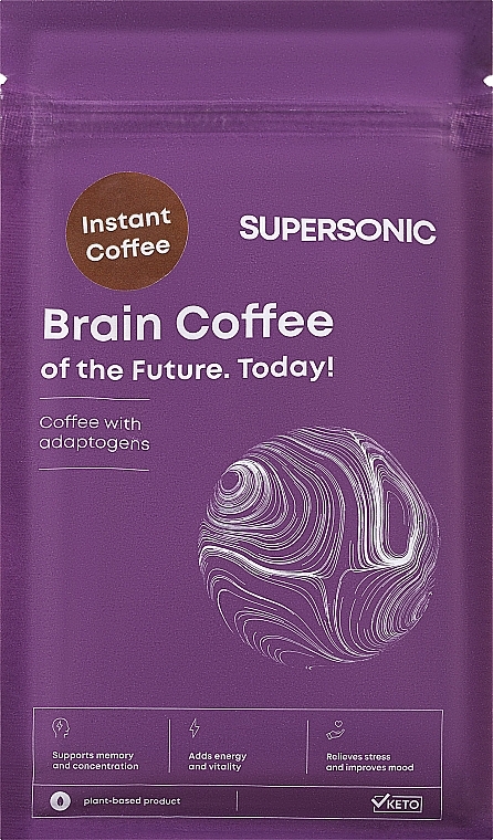 Дієтична добавка з адаптогенами "Кава" - Supersonic Brain Coffee — фото N1