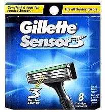 Духи, Парфюмерия, косметика Сменные кассеты для бритья, 8 шт. - Gillette Sensor 3 Blades