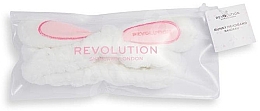 Косметическая повязка для волос с ушками, белая - Revolution Skincare Headband  — фото N2