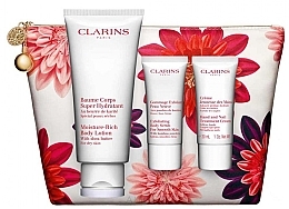 Духи, Парфюмерия, косметика Набор - Clarins Body Care Collection (b/lot/200ml + b/scr/30ml + h/cr/30ml + bag)