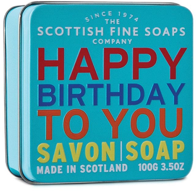 Мыло "С днём рождения" - Scottish Fine Soaps "Happy Birthday" Soap Tin — фото N1