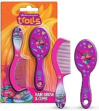 Духи, Парфюмерия, косметика Набор - Corsair Trolls Hairbrush & Comb Set (brush/1pcs + comb/1pcs)