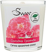 Органічна соєва свічка "Солодка троянда" - Swan — фото N3