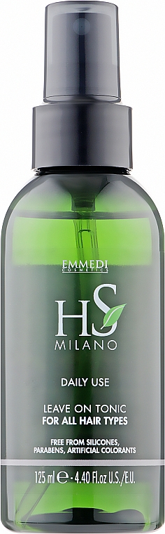 Тонік для частого застосування для всіх типів волосся - HS Milano Daily Use Leave On Tonic For All Hair Types — фото N1