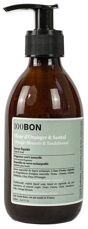 Рідке мило - 100BON Fleur D’Oranger & Santal Liquid Soap — фото N1