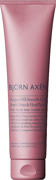 Розгладжувальний крем для волосся - BjOrn AxEn Argan Oil Smooth Cream — фото N1