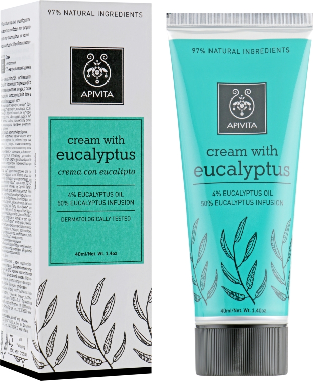 Крем для тіла - Apivita Healthcare Cream with Eucalyptus — фото N1