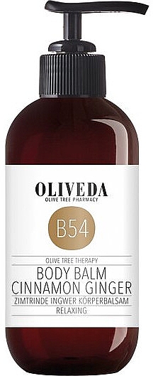 Бальзам для тела "Корица и имбирь" - Oliveda B54 Body Balm Cinnamon Ginger — фото N1